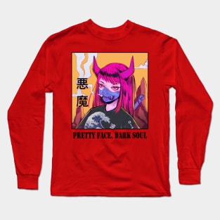 Pretty Face, Dark Soul || V1 Long Sleeve T-Shirt